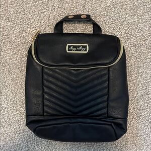 Itzy Ritzy Black Backpack with Gold Accents